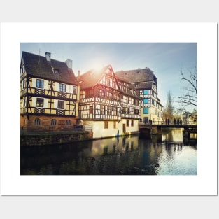 Traditional timbered houses Posters and Art